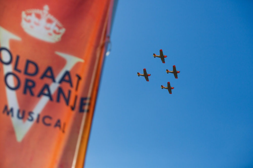 Missing man formation op 100ste geboortedag Erik Hazelhoff Roelfzema