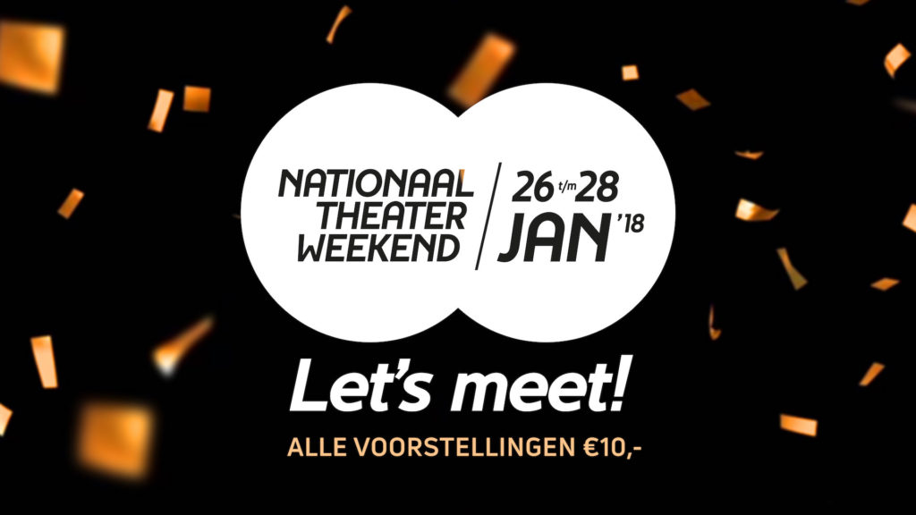 Kaartverkoop geopend voor derde editie Nationaal Theaterweekend