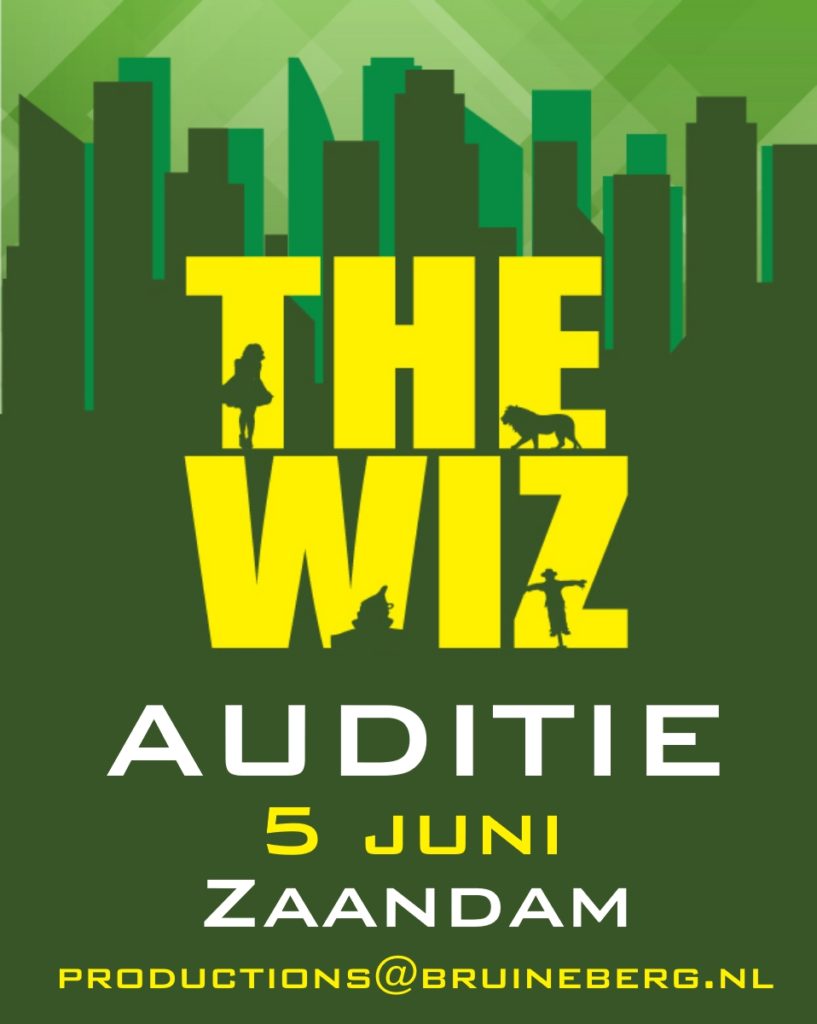 Auditie-oproep: Spelers > 16 jaar voor The Wiz (Zaandam)