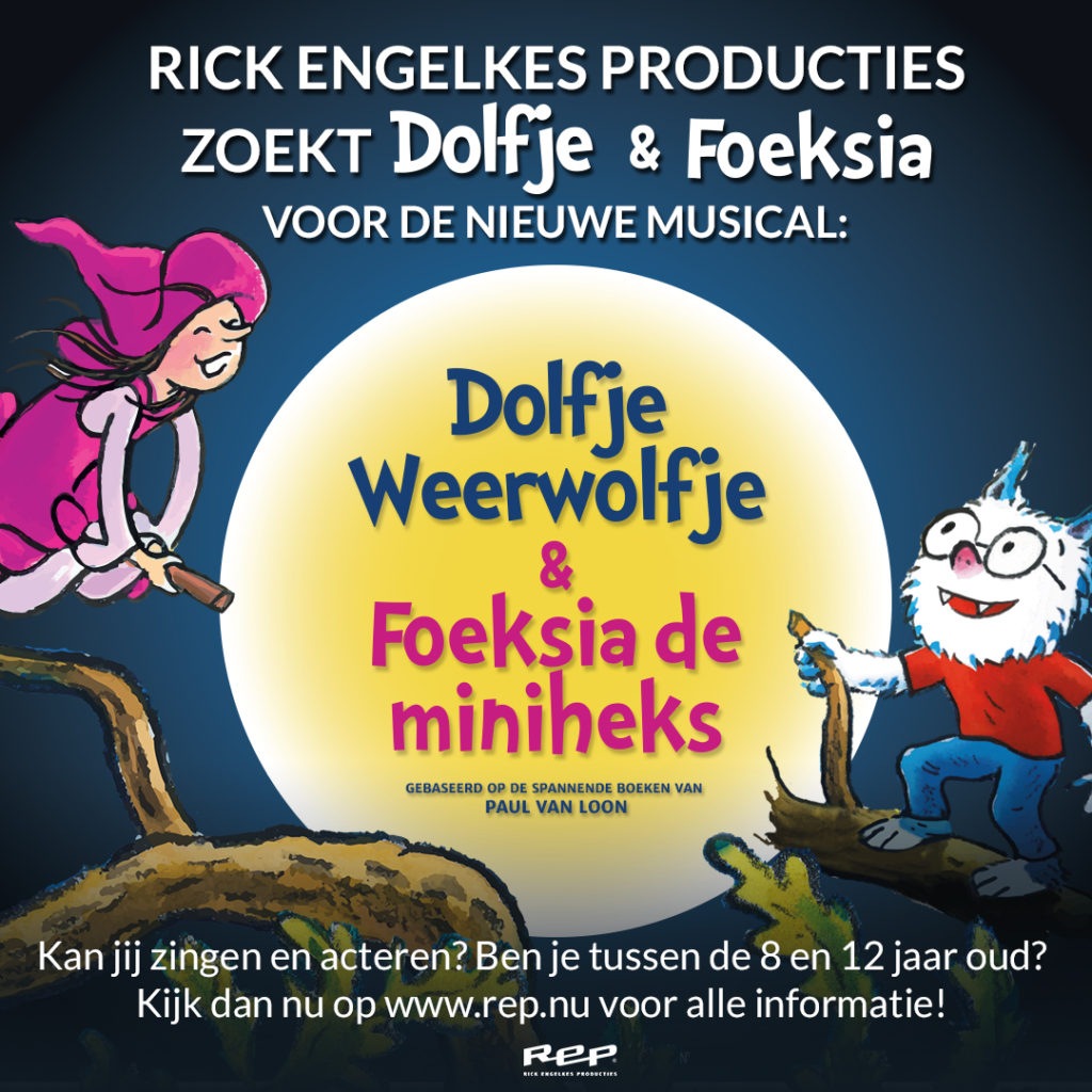 Auditie-oproep: kinderen voor ‘Dolfje Weerwolfje en Foeksia de miniheks’