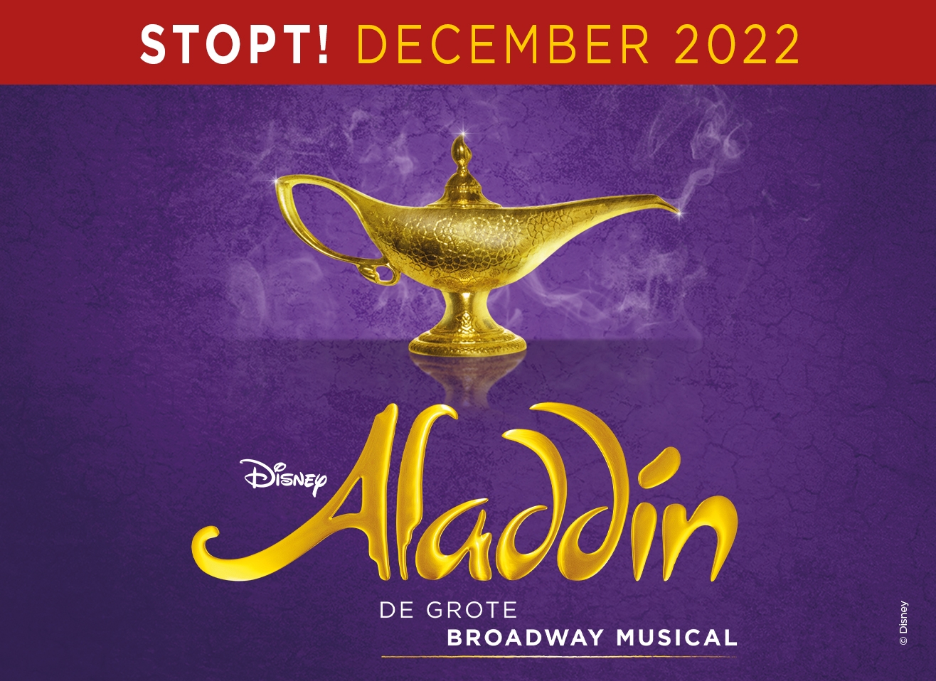 Disney's Aladdin stopt in december