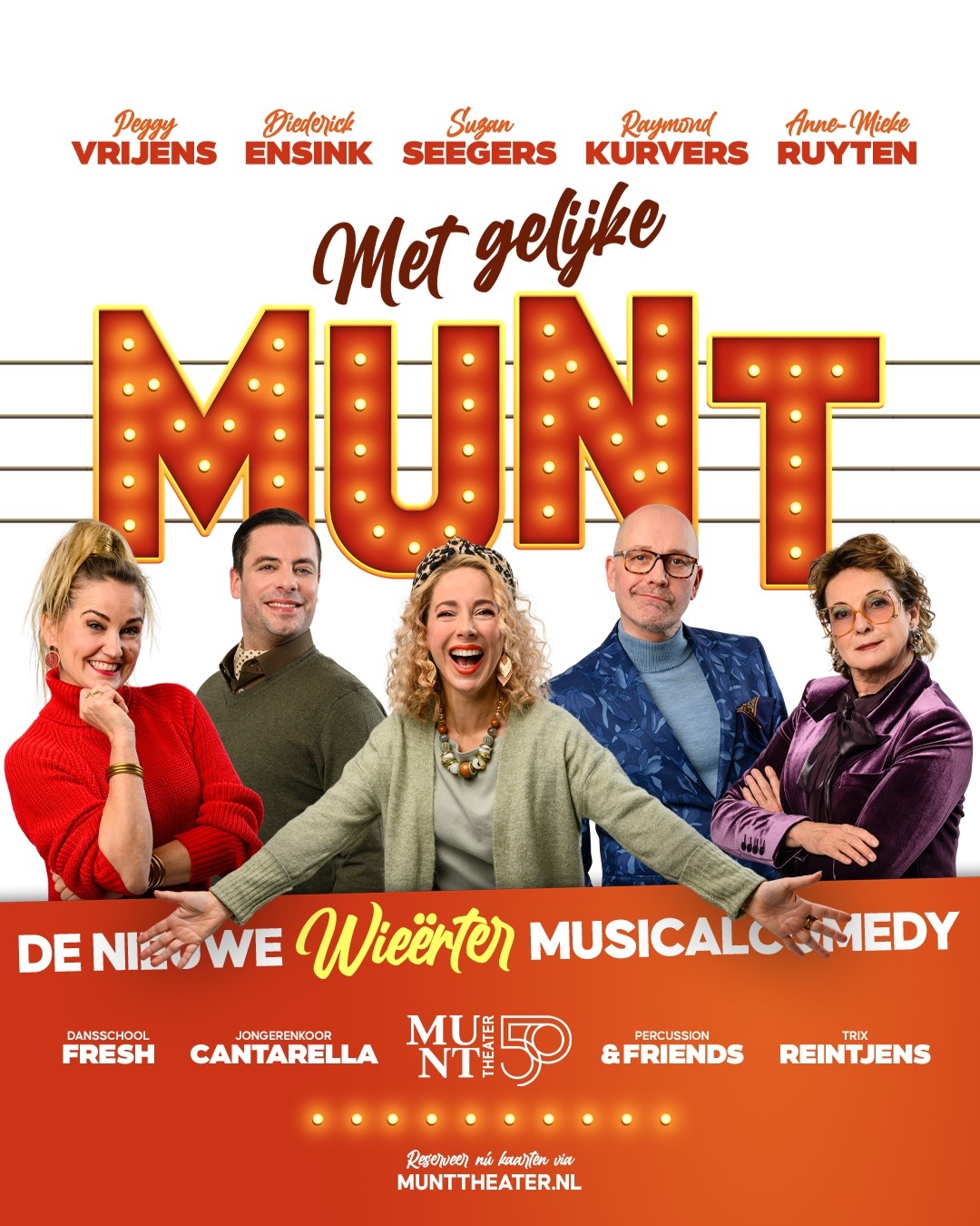 Munttheater viert 50-jarig jubileum met unieke musicalcomedy ‘Met Gelijke Munt’