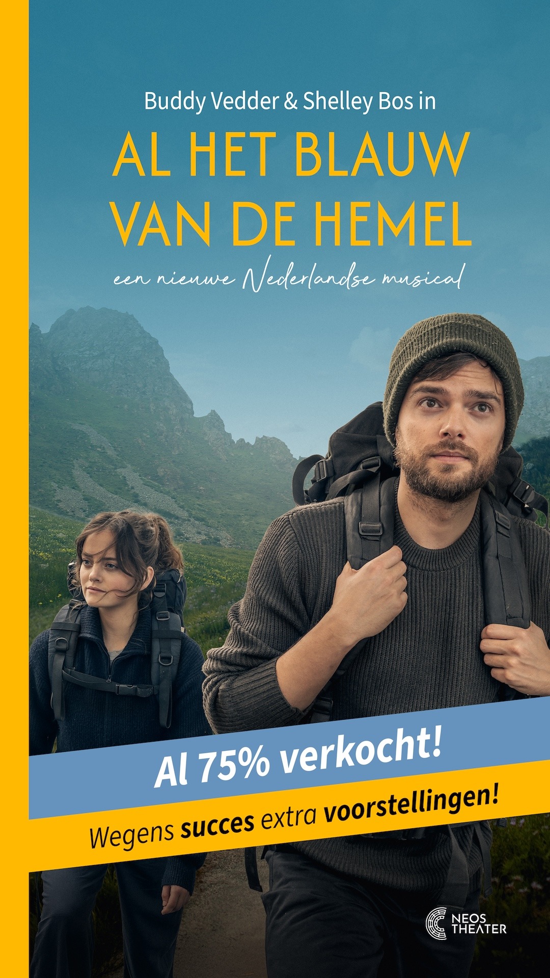 Publiek omarmt 'Al het blauw van de hemel': al 75% van de kaarten verkocht