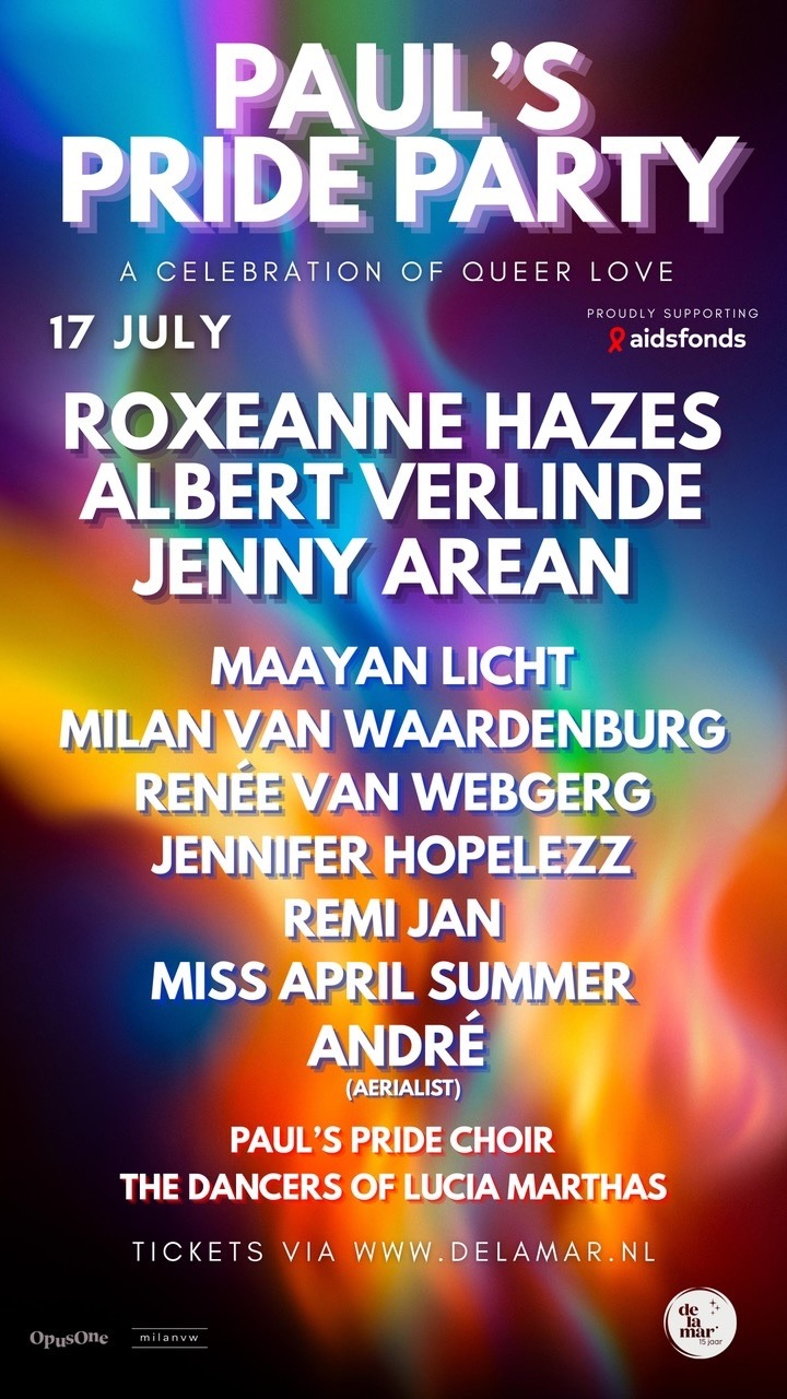 Jenny Arean toegevoegd aan line-up 'Paul’s Pride Party'